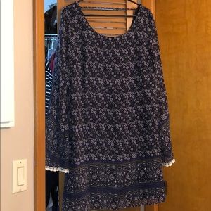 Xhilaration xl navy blue dress